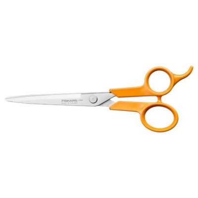 Hajvágó olló, 17 cm, FISKARS "Classic", narancssárga
