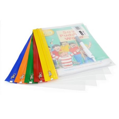 Rendszerező tasak, A5, cipzáras, RAPESCO, "Zippi", vegyes színek