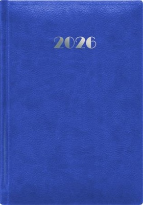 Naptár, tervező, A5, napi, DAYLINER, "Pellana", kék