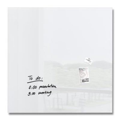 Mágneses üvegtábla, 100x100 cm, SIGEL "Artverum® ", fehér