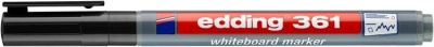 Tábla- és flichart marker, kúpos, 1 mm, EDDING "361", fekete