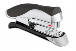 Tűzőgép, 24/6, 26/6, 20 lap, MAPED "Ergologic Half-Strip", ezüst-szürke