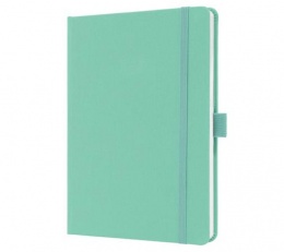 Jegyzetfüzet, exkluzív, A5, vonalas, 96 lap, keményfedeles, SIGEL "Jolie", mentazöld