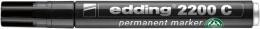 Alkoholos marker, 1-5 mm, vágott, EDDING "2200", fekete